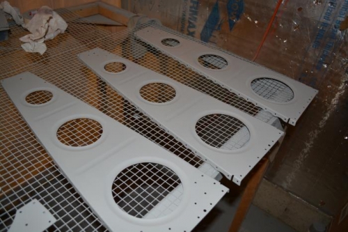 Painting the last of the ribs...almost done