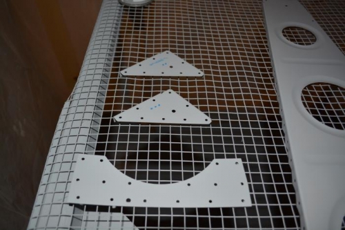 Painting the brackets and doubler