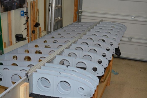 finished attaching nose ribs...very tight space