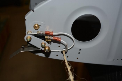 Stall warning attached in prep for final adjustment