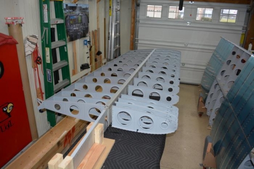 Front ribs installed