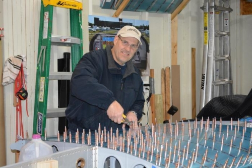 A lot of clecoes to install