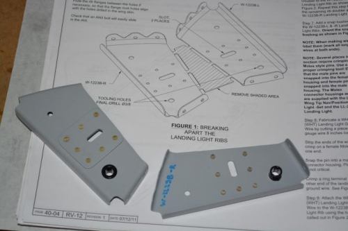 Primed and prepped the landing light brackets