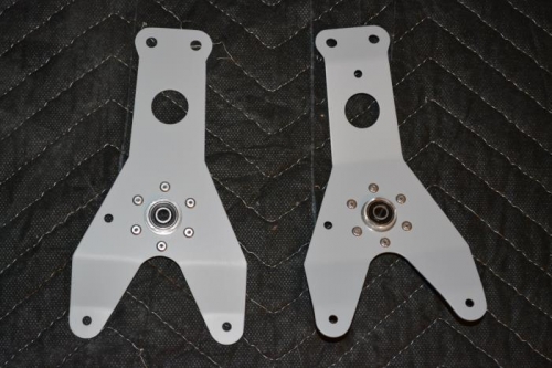 bearings installed on bell crank