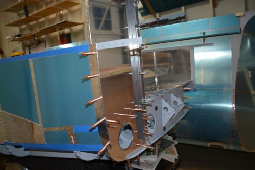 clecoed in place for fit check