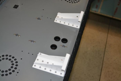 engine mount brackets installed