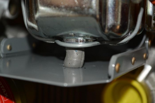 marked the location on the tray