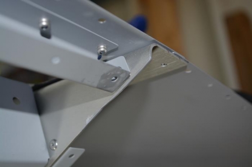 I also had to grind down the spar tip a little to fit nicely into the channel