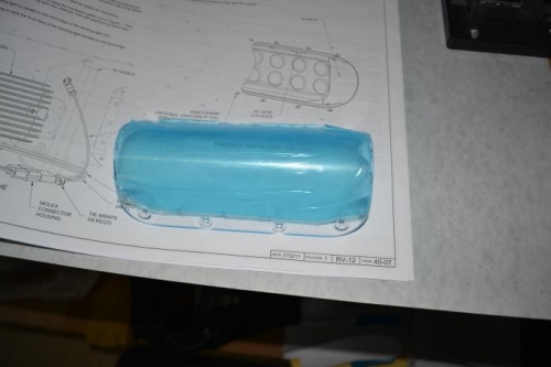 Lens holes complete, trimmed to size and holes countersunk