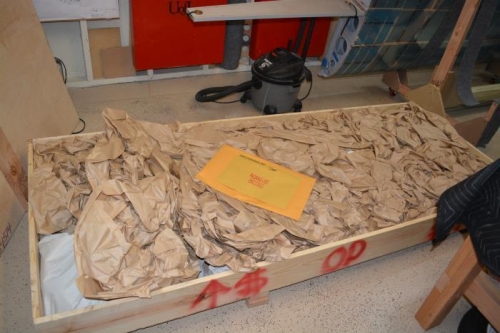 top off and view of paperwork