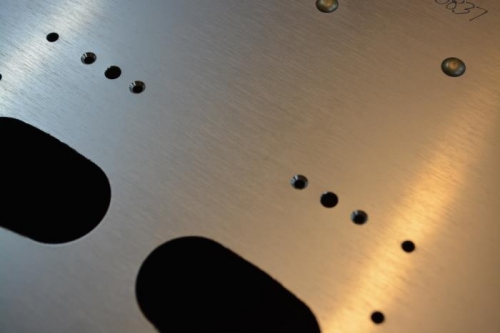 countersink center holes in prep for plate nuts