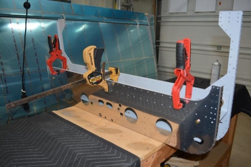 Trail fit clamped inplace