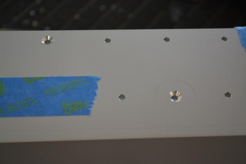 Initial setup of counter sink, failed to pay attention that not all the holes are counter sunk