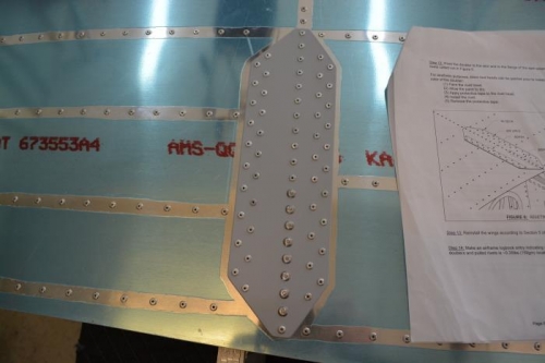 Riveting complete, but I had to grind down the mandrels on the BSPQ-5-4 Rivets
