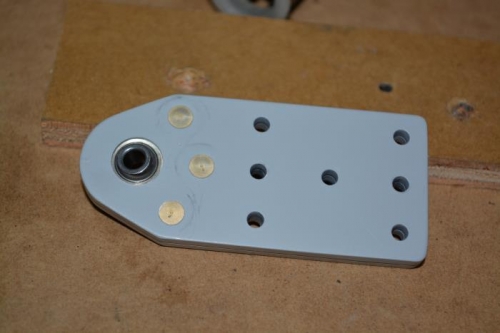 Prepped and riveted the bearing brackets