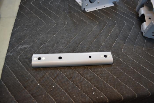 Mixer Arm with plate nuts installed