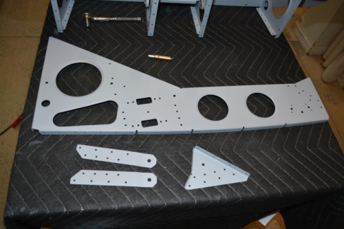 First seat rib prepped, primed and ready to rivet