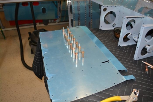 Seat back hinge cecoed inplace after drilling holes