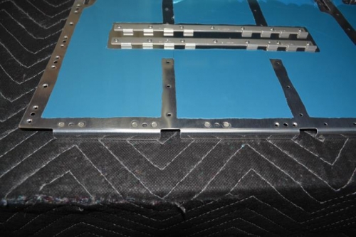 hinge rivetted in place