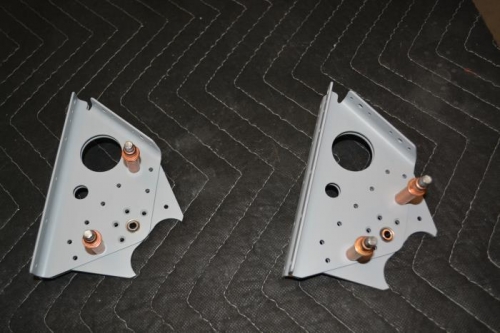 Control arm assembly preped and ready to start rivetting