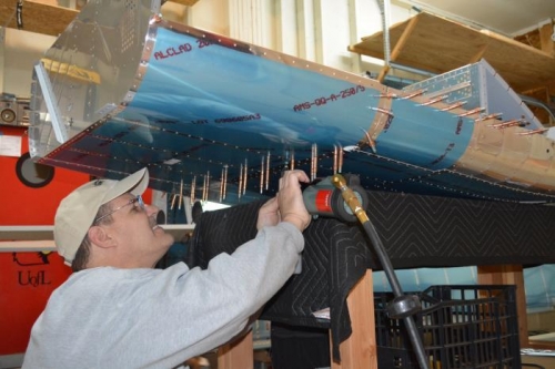 Started assembly of fwd section to main body