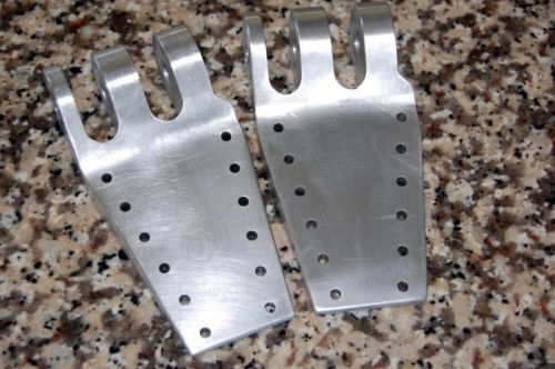 Aluminum hinge knuckles cleaned