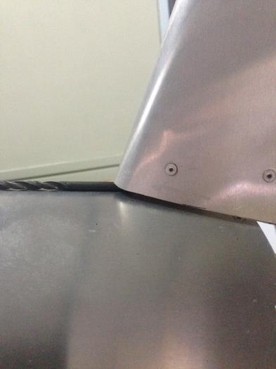 Trim skin until a good clearance is achieved