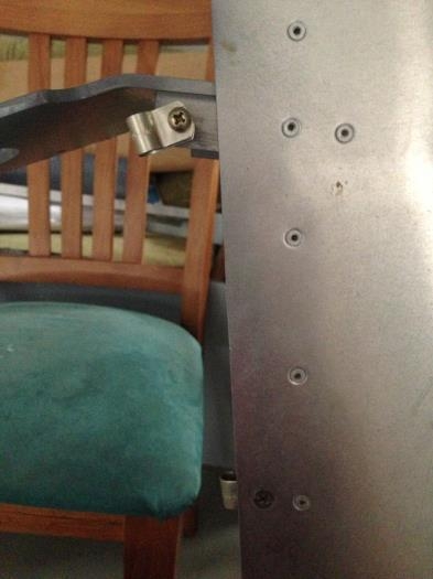 Clamp on vertical stabiliser