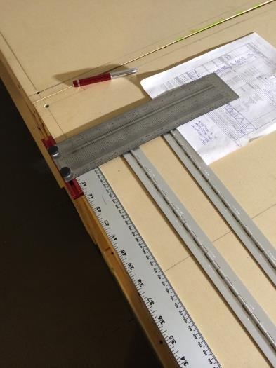 Measuring 1/4 inch in from the edge