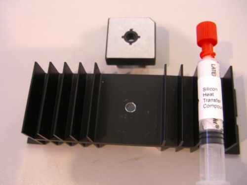 Heat transfer paste between diode & heatsink