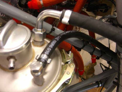 Engine supply & turbo return hoses