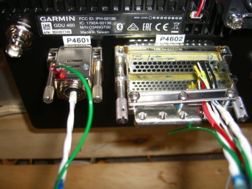 PFD, non-Garmin DB9 connector