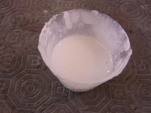 Thickened resin