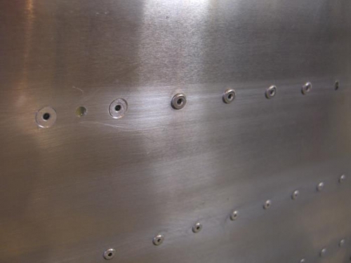 Countersunk rivets & fastener holes