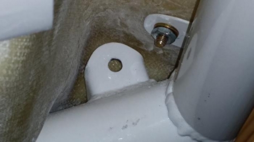 Centering Of Left Pedal Bracket - (Temporary Nut)