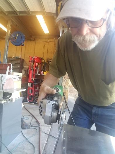 Initial cutout of trim fins