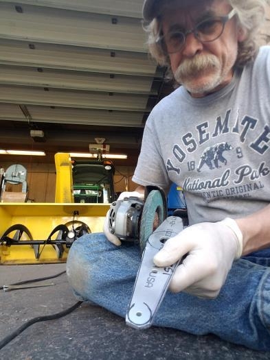 Final shaping of scissor plate.