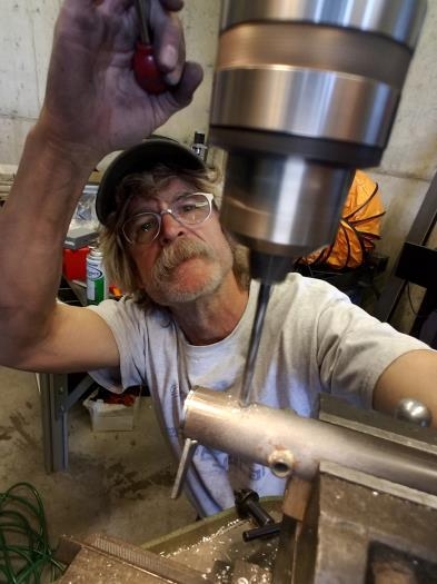 Holes drilled for locking control rod end blocks