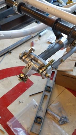 Mixer assembly in place