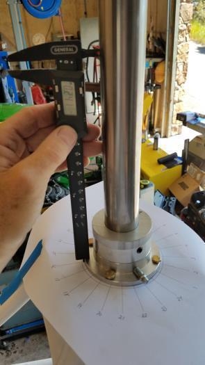 Measuring of alignment housing for custom shim
