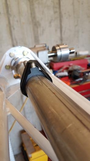 String line set to check shaft alignment