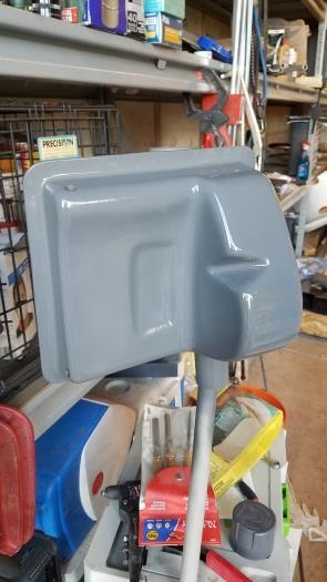 Initial coat of paint on oil sump