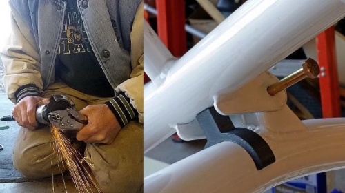 Spacers For Rear Landing Gear Attachment