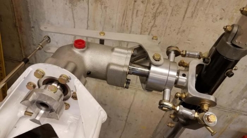 Tail rotor assembly in place