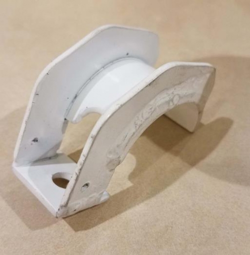 Chrome molly fuel tank bracket prototype