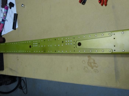 Top view of front spar