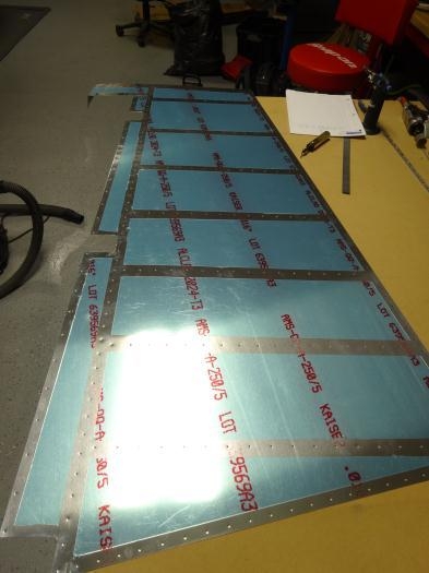 Cleaned and debured skin