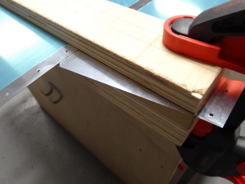 Tab just before bending