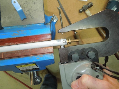 Setting rivets with the squeezer