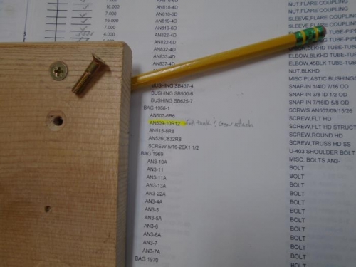 Found the screws & test for depth in a wood block